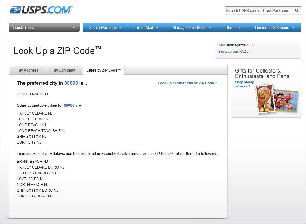 Reverse Address Look Up By Zip Code