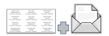 Charity Donor Mailing List shipped to you on Peel & Stick Mailing Labels