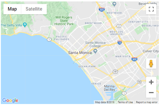 Map of Santa Monica CA
